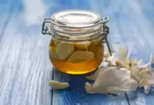 Elma sirkesi ve sarimsak karisimi